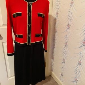 JSS Sweater Jacket and Skirt, size 10